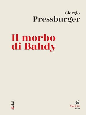 cover image of Il morbo di Bahdy